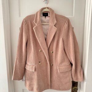 Pink Corduroy Blazer